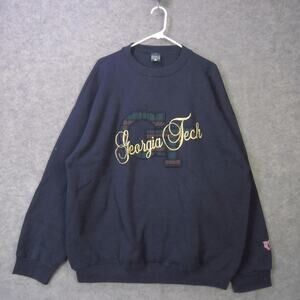 Georgia Tech Sweatshirt Mens 2XL Navy Blue NCAA College Football MV Sport